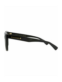 Gucci Gucci Womens Cat Eye Black Black Grey Fashion Designer Eyewear
