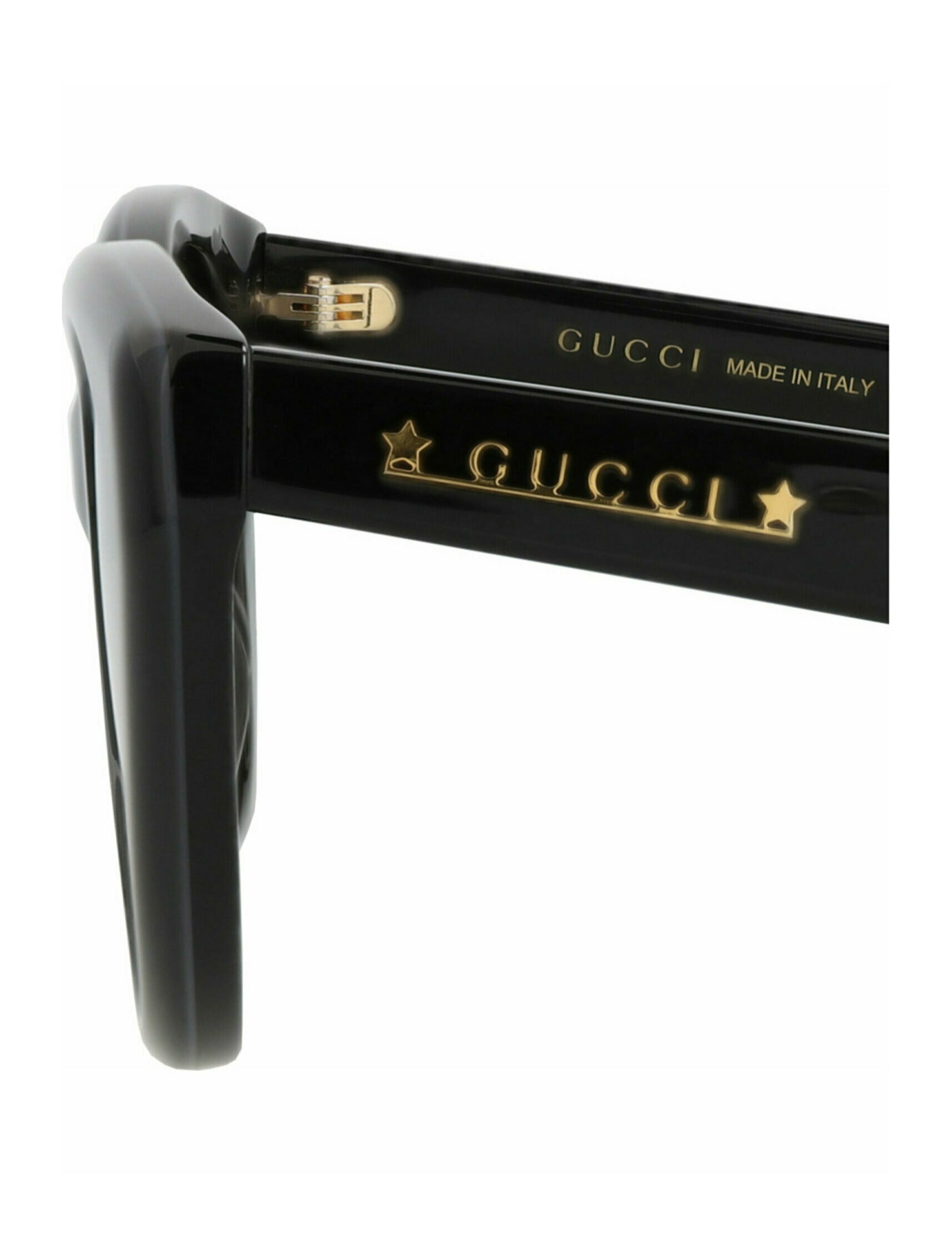 Gucci Gucci Womens Cat Eye Black Black Grey Fashion Designer Eyewear