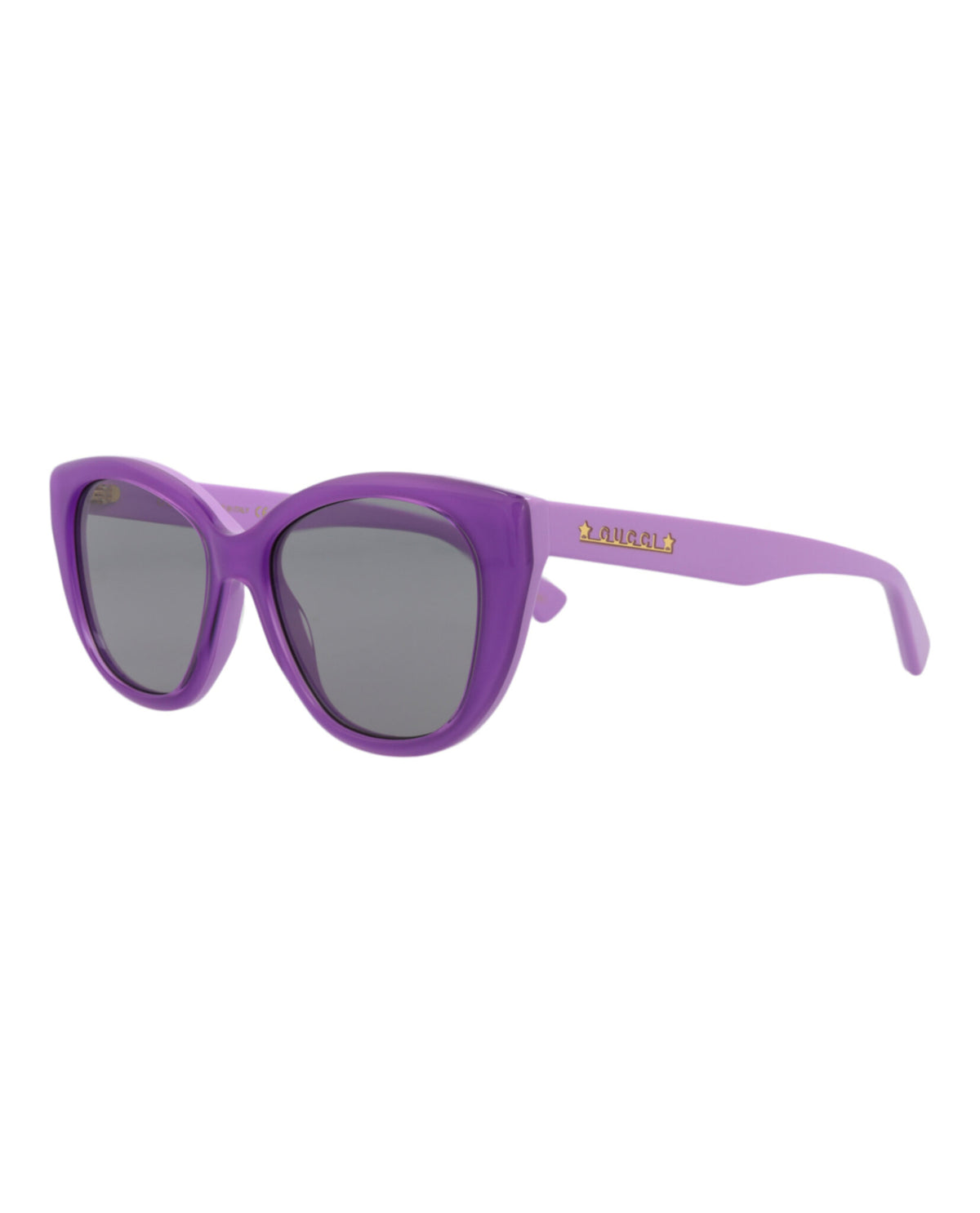 Gucci Womens Cat Eye Violet Violet Grey Fashion Designer Eyewear