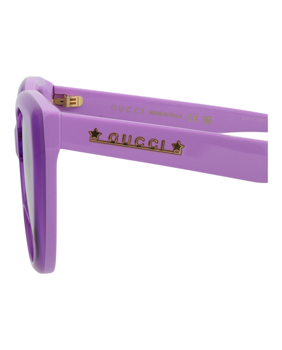 Gucci Womens Cat Eye Violet Violet Grey Fashion Designer Eyewear