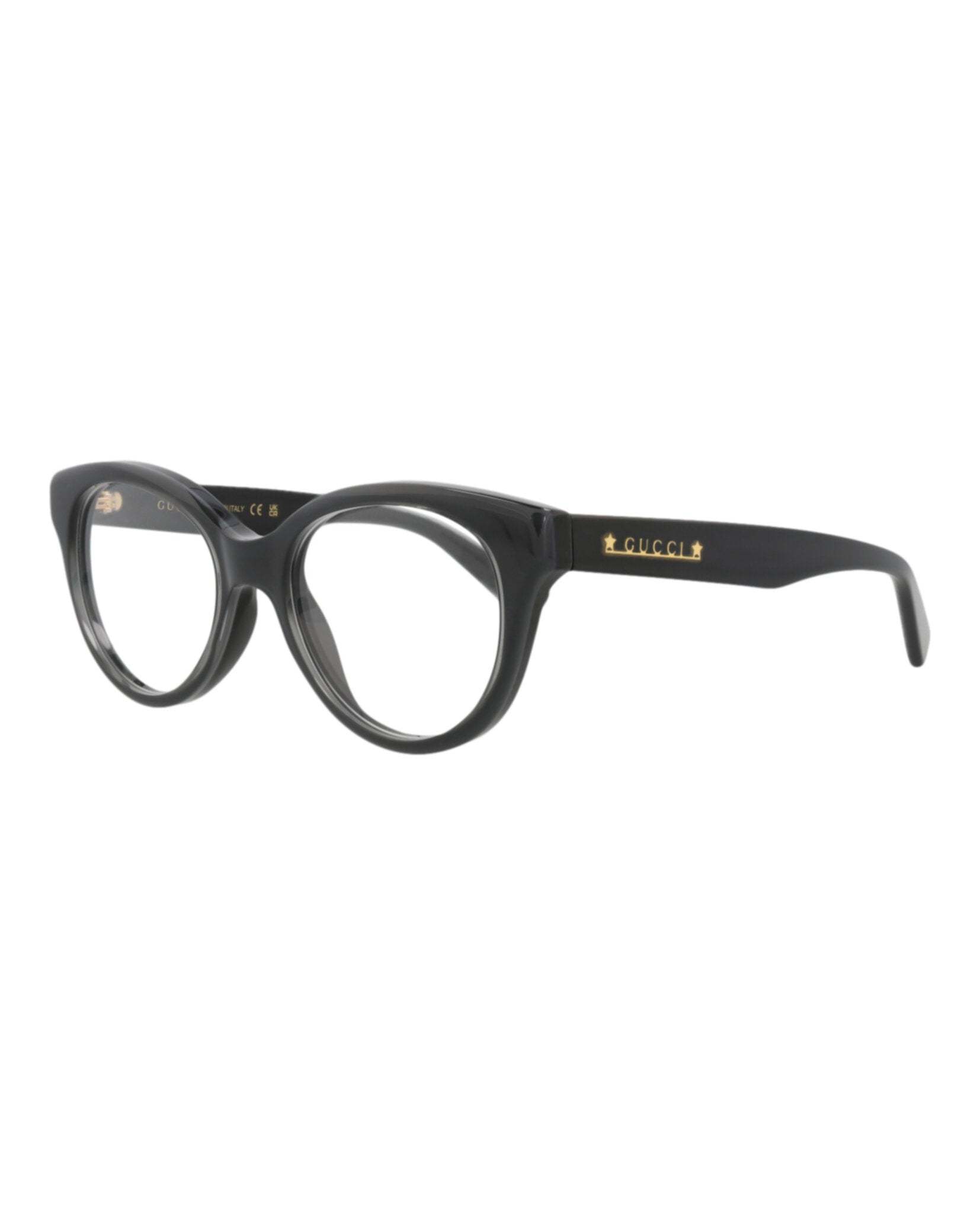 Gucci Gucci Womens Cat Eye Black Black Transparent Fashion Designer Eyewear
