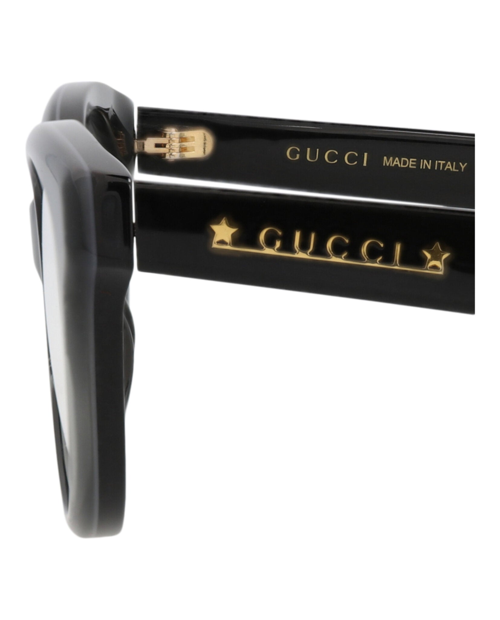 Gucci Gucci Womens Cat Eye Black Black Transparent Fashion Designer Eyewear