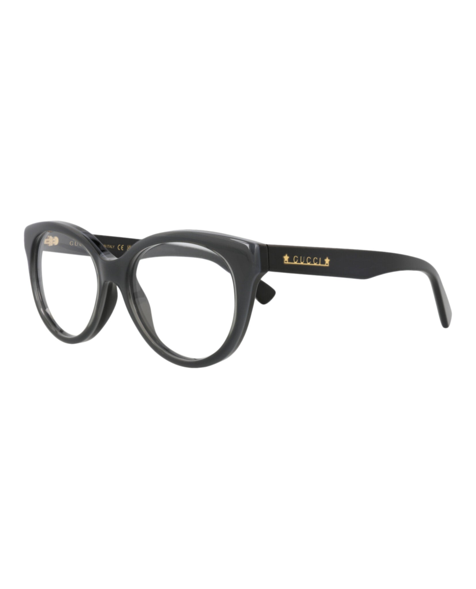 Gucci Gucci Womens Cat Eye Black Black Transparent Fashion Designer Eyewear