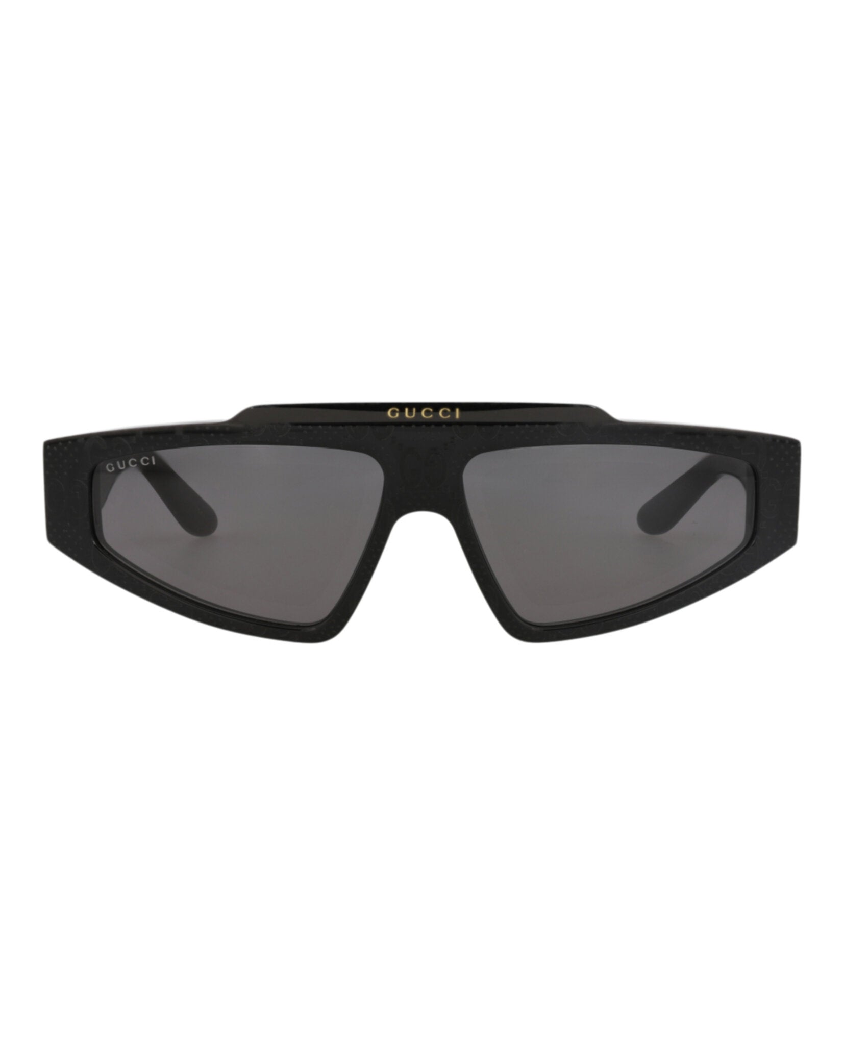 Gucci Mens Square/Rectangle Black Black Grey Fashion Designer Eyewear