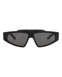 Gucci Mens Square/Rectangle Black Black Grey Fashion Designer Eyewear