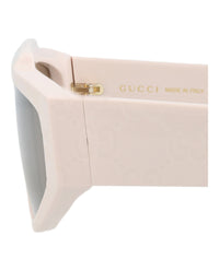 Gucci Mens Square/Rectangle Ivory Ivory Grey Fashion Designer Eyewear