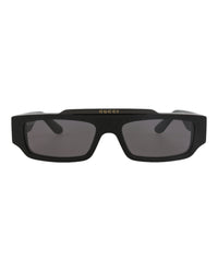 Gucci Mens Square/Rectangle Black Black Grey Fashion Designer Eyewear