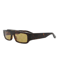 Gucci Gucci Mens Square/Rectangle Havana Havana Yellow Fashion Designer Eyewear