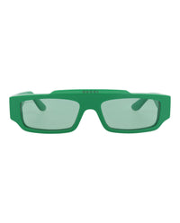 Gucci Mens Square/Rectangle Green Green Green Fashion Designer Eyewear