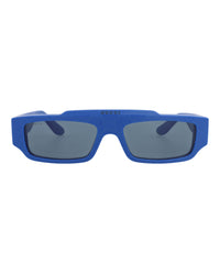 Gucci Mens Square/Rectangle Blue Blue Blue Fashion Designer Eyewear