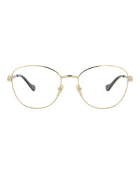 Gucci Gucci Womens Round/Oval Gold Gold Transparent Fashion Designer Eyewear