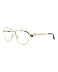Gucci Gucci Womens Round/Oval Gold Gold Transparent Fashion Designer Eyewear