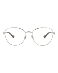 Gucci Gucci Womens Round/Oval Silver Silver Transparent Fashion Designer Eyewear