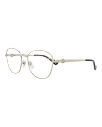 Gucci Gucci Womens Round/Oval Silver Silver Transparent Fashion Designer Eyewear