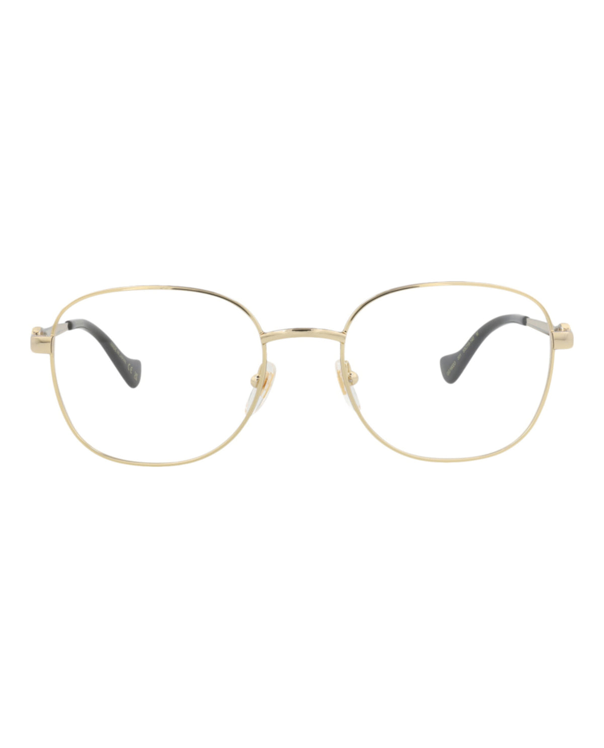 Gucci Womens Round/Oval Gold Gold Transparent Fashion Designer Eyewear