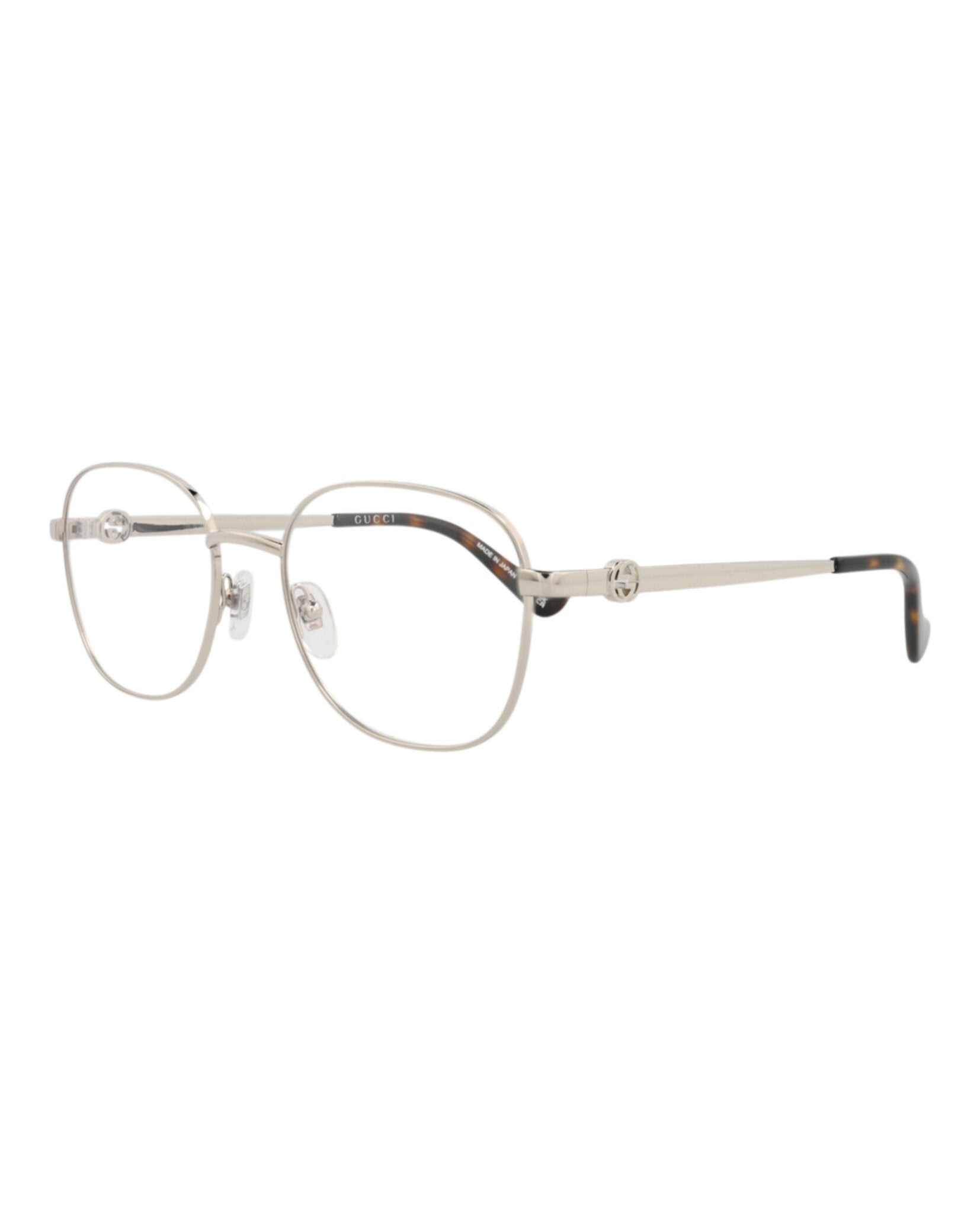Gucci Womens Round/Oval Silver Silver Transparent Fashion Designer Eyewear