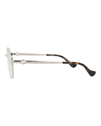 Gucci Womens Round/Oval Silver Silver Transparent Fashion Designer Eyewear