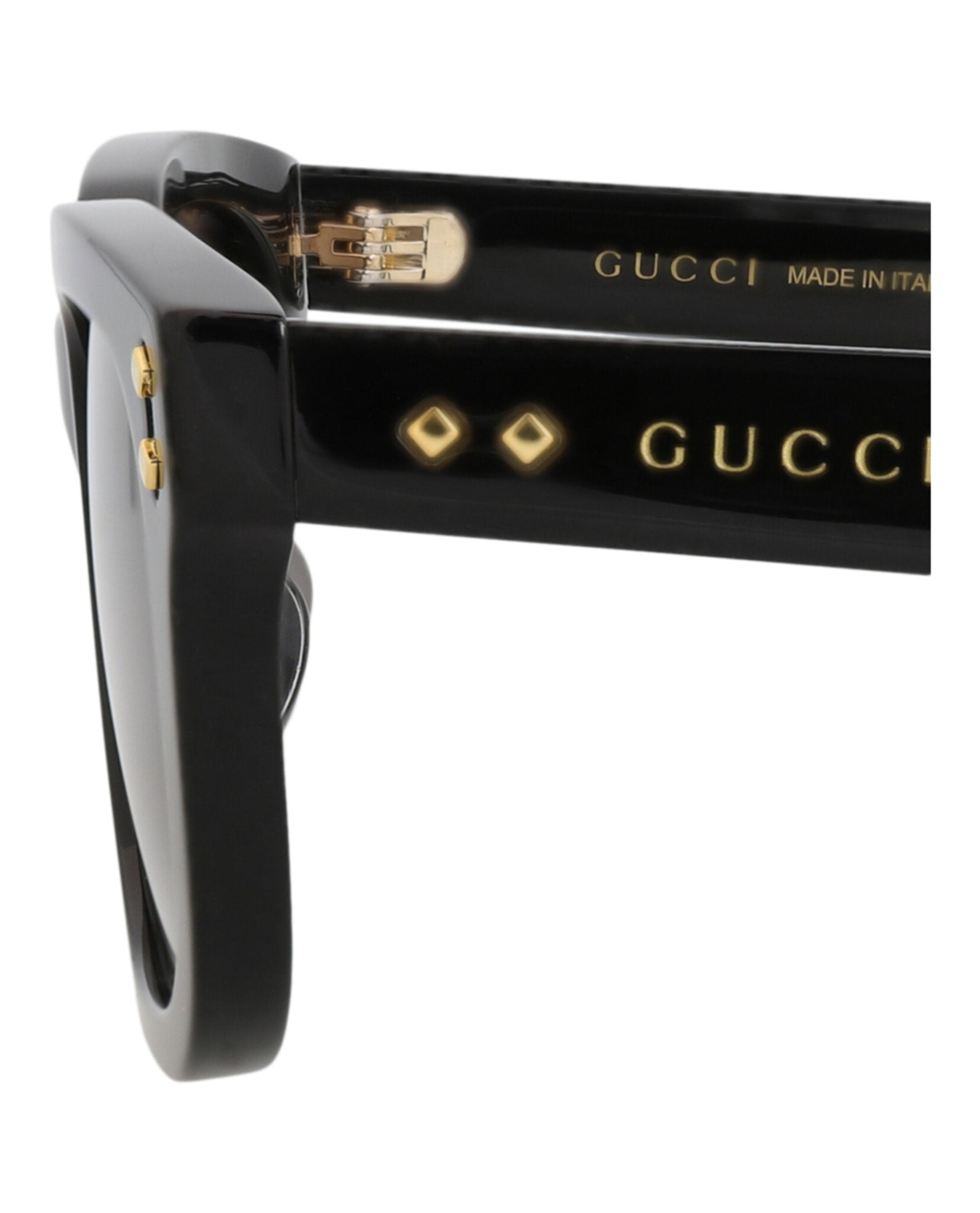 Gucci Gucci Womens Square/Rectangle Black Black Grey Fashion Designer Eyewear
