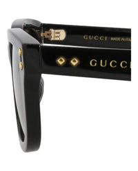 Gucci Gucci Womens Square/Rectangle Black Black Grey Fashion Designer Eyewear