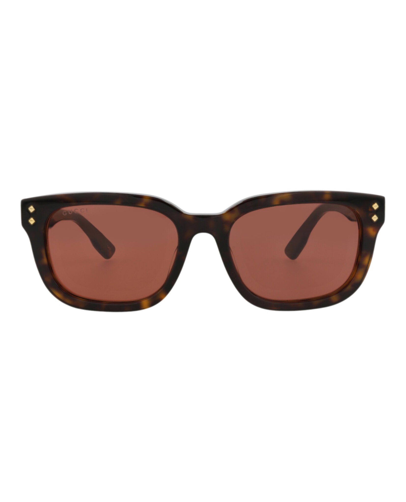 Gucci Womens Square/Rectangle Havana Havana Brown Fashion Designer Eyewear