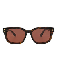 Gucci Womens Square/Rectangle Havana Havana Brown Fashion Designer Eyewear