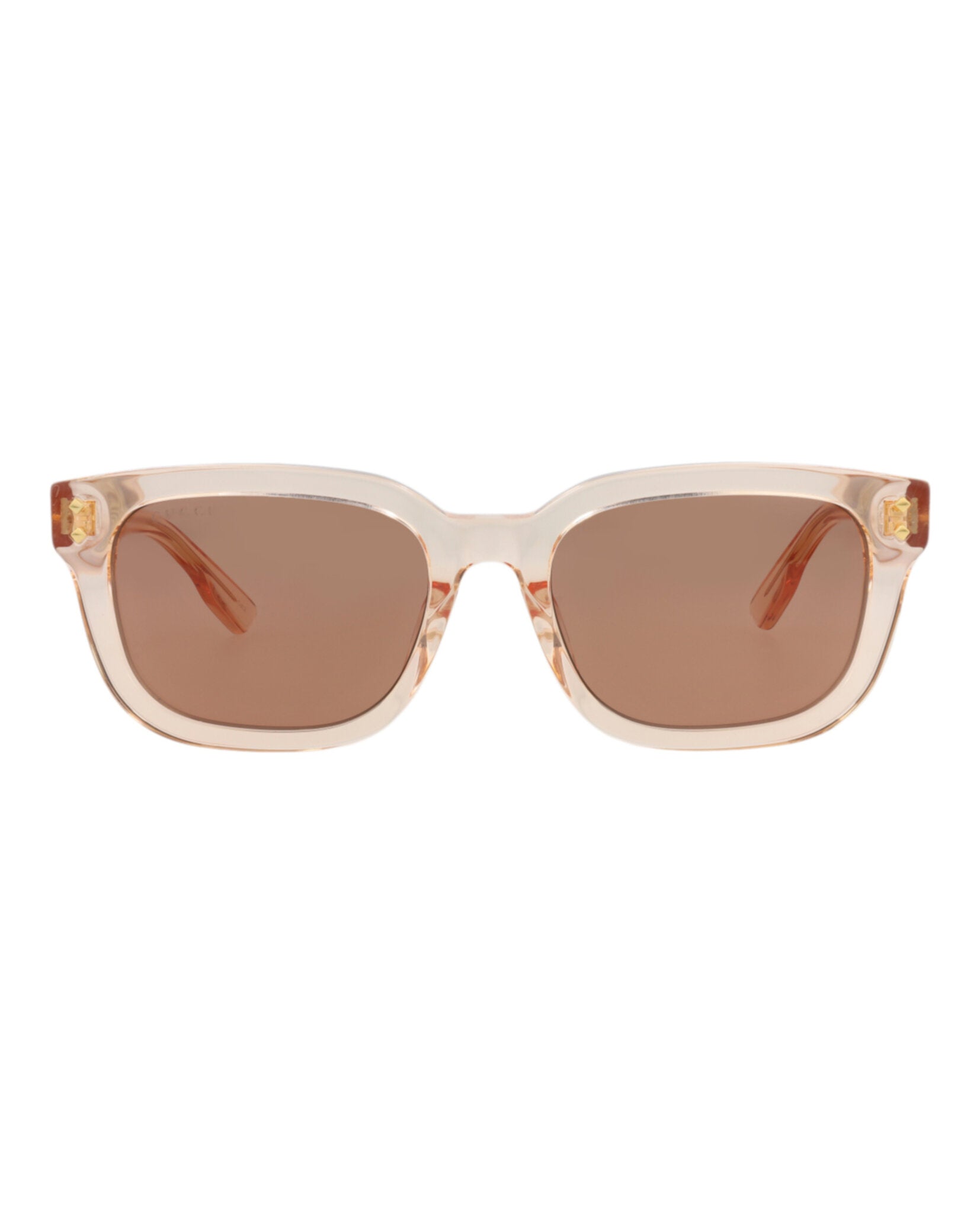 Gucci Womens Square/Rectangle Orange Orange Red Fashion Designer Eyewear
