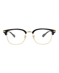 Gucci Mens Round/Oval Gold Gold Transparent Fashion Designer Eyewear