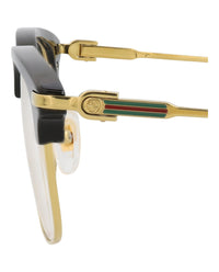 Gucci Mens Round/Oval Gold Gold Transparent Fashion Designer Eyewear