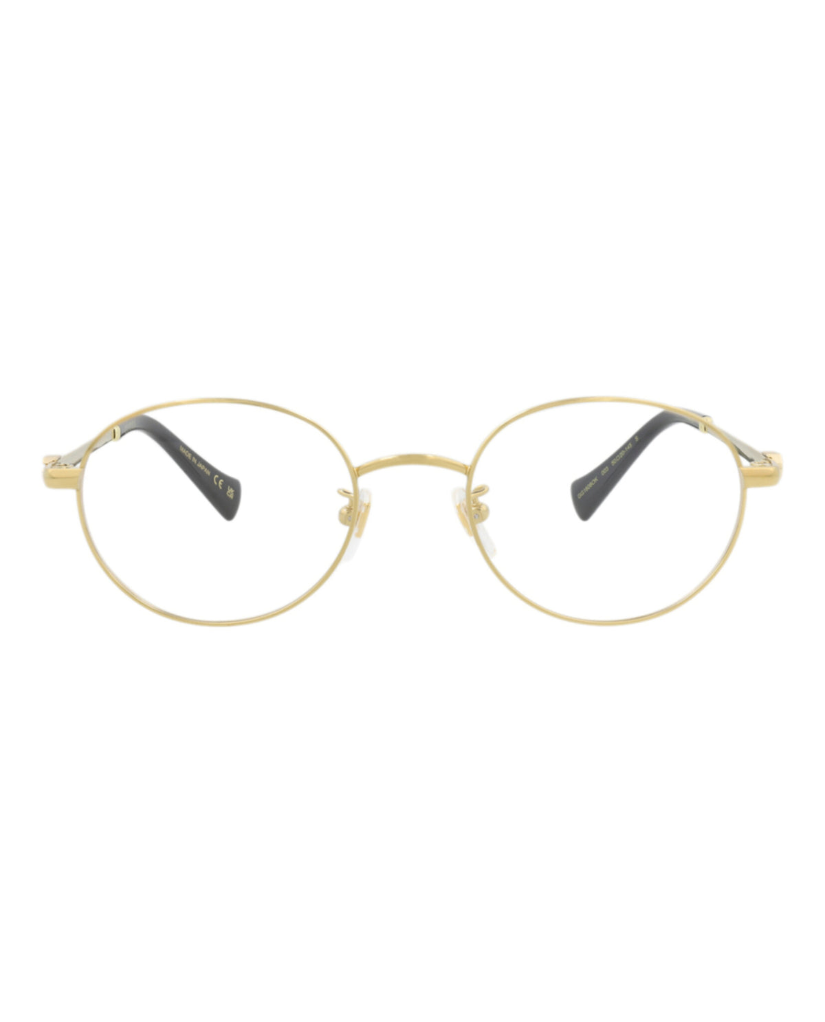 Gucci Womens Round/Oval Gold Gold Transparent Fashion Designer Eyewear