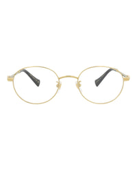 Gucci Womens Round/Oval Gold Gold Transparent Fashion Designer Eyewear