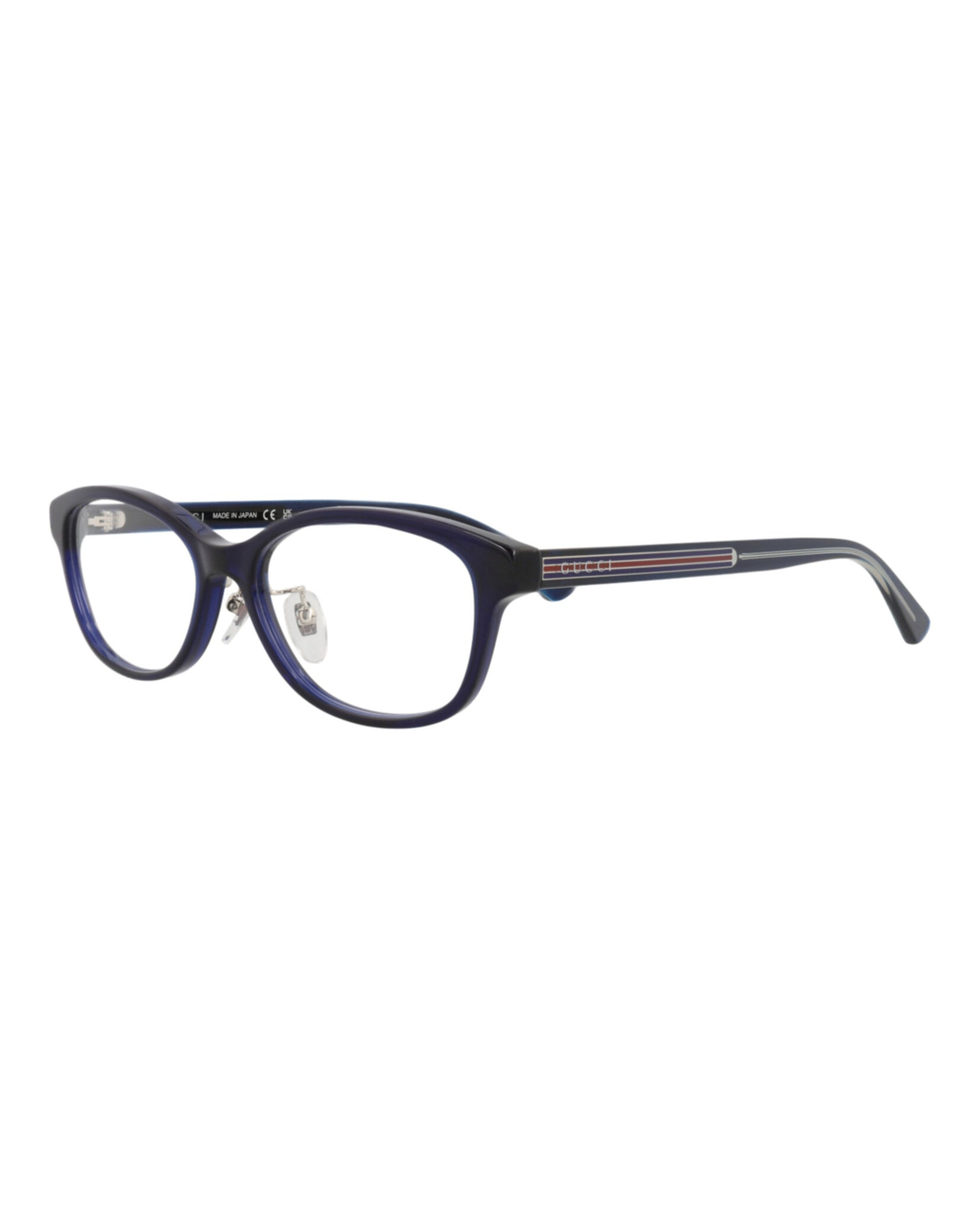 Gucci Gucci Unisex Round/Oval Blue Crystal Transparent Fashion Designer Eyewear