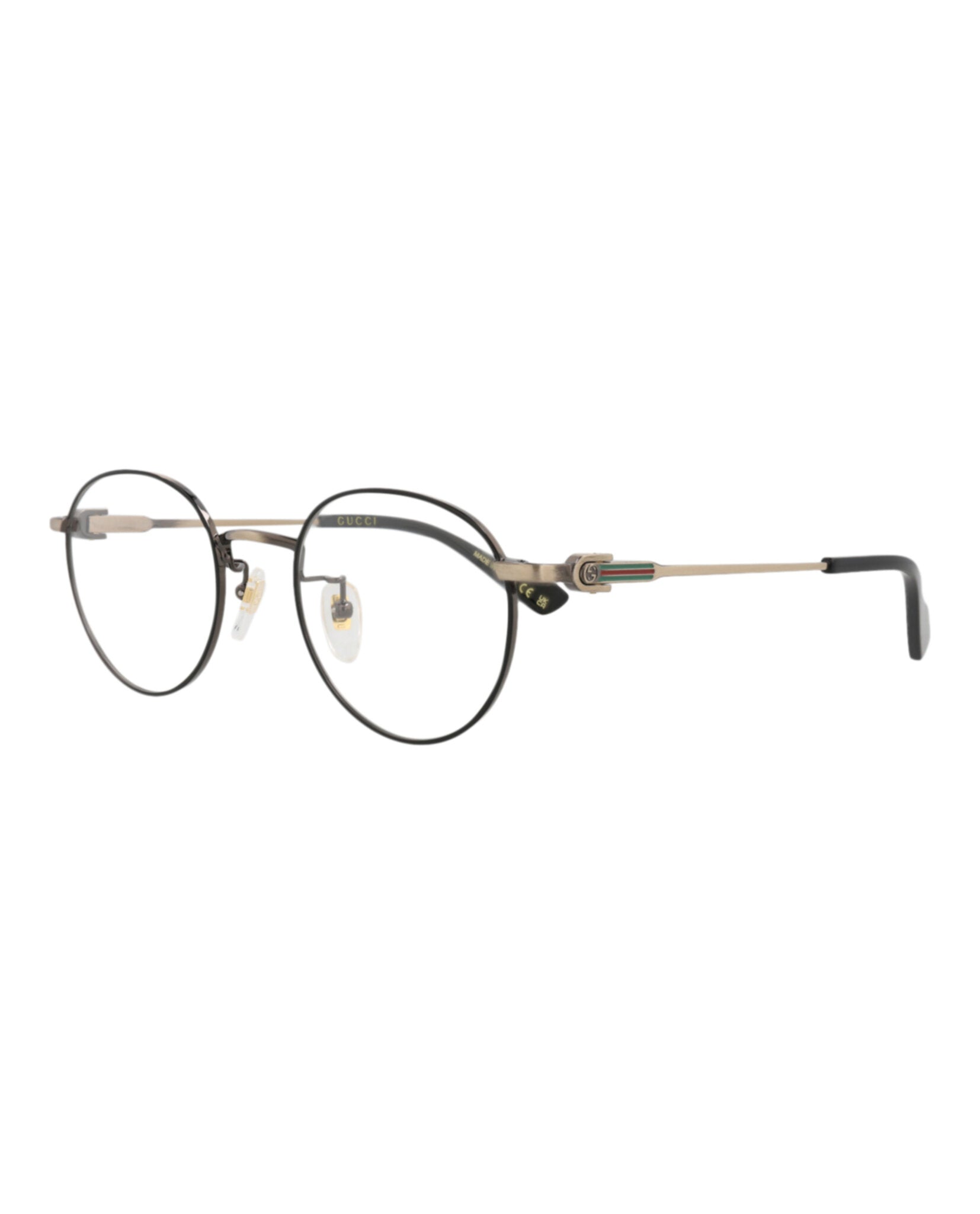 Gucci Gucci Womens Round/Oval Gold Gold Transparent Fashion Designer Eyewear