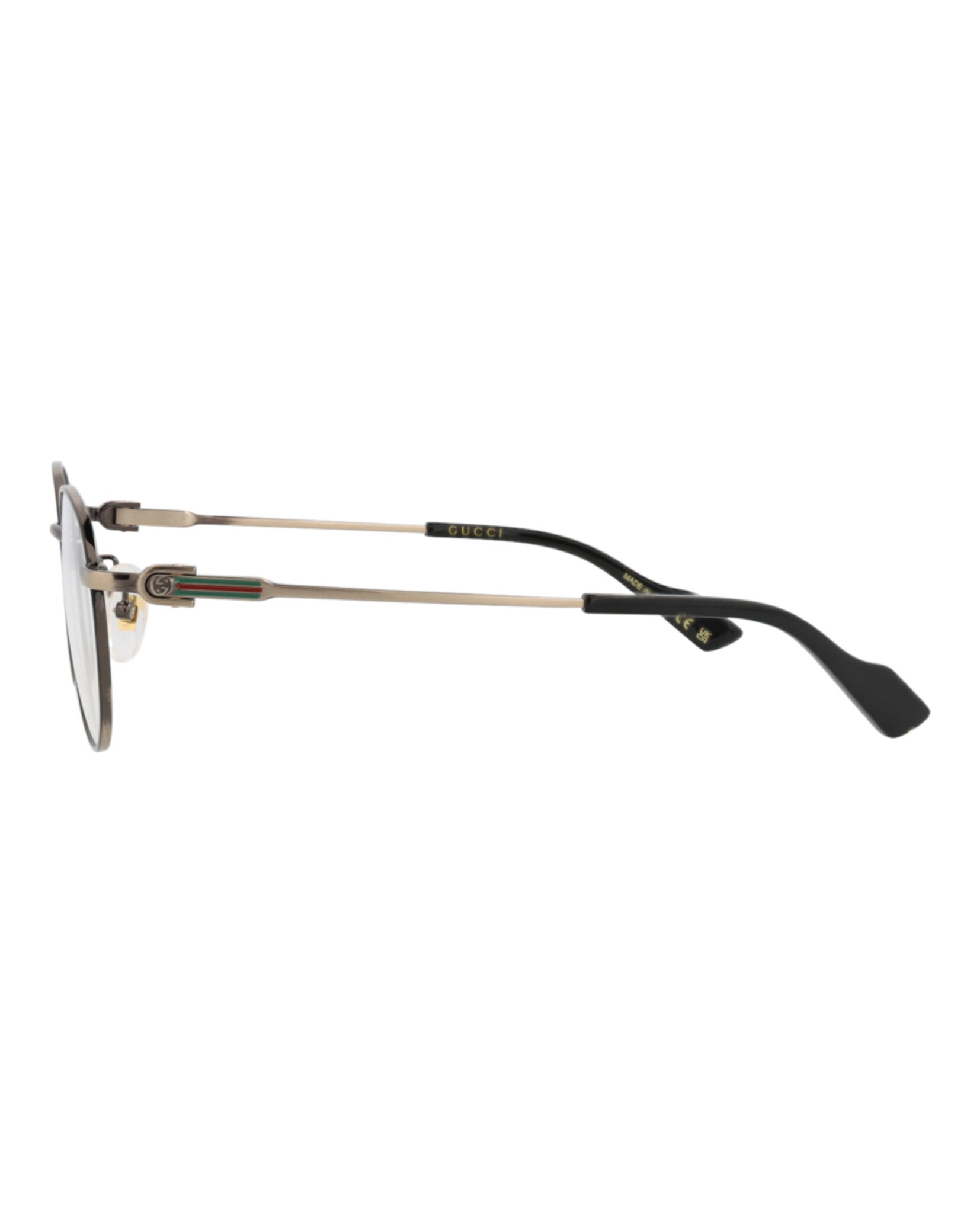 Gucci Gucci Womens Round/Oval Gold Gold Transparent Fashion Designer Eyewear