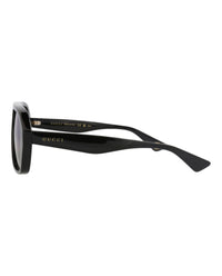 Gucci Gucci Mens Aviator Black Black Blue Fashion Designer Eyewear