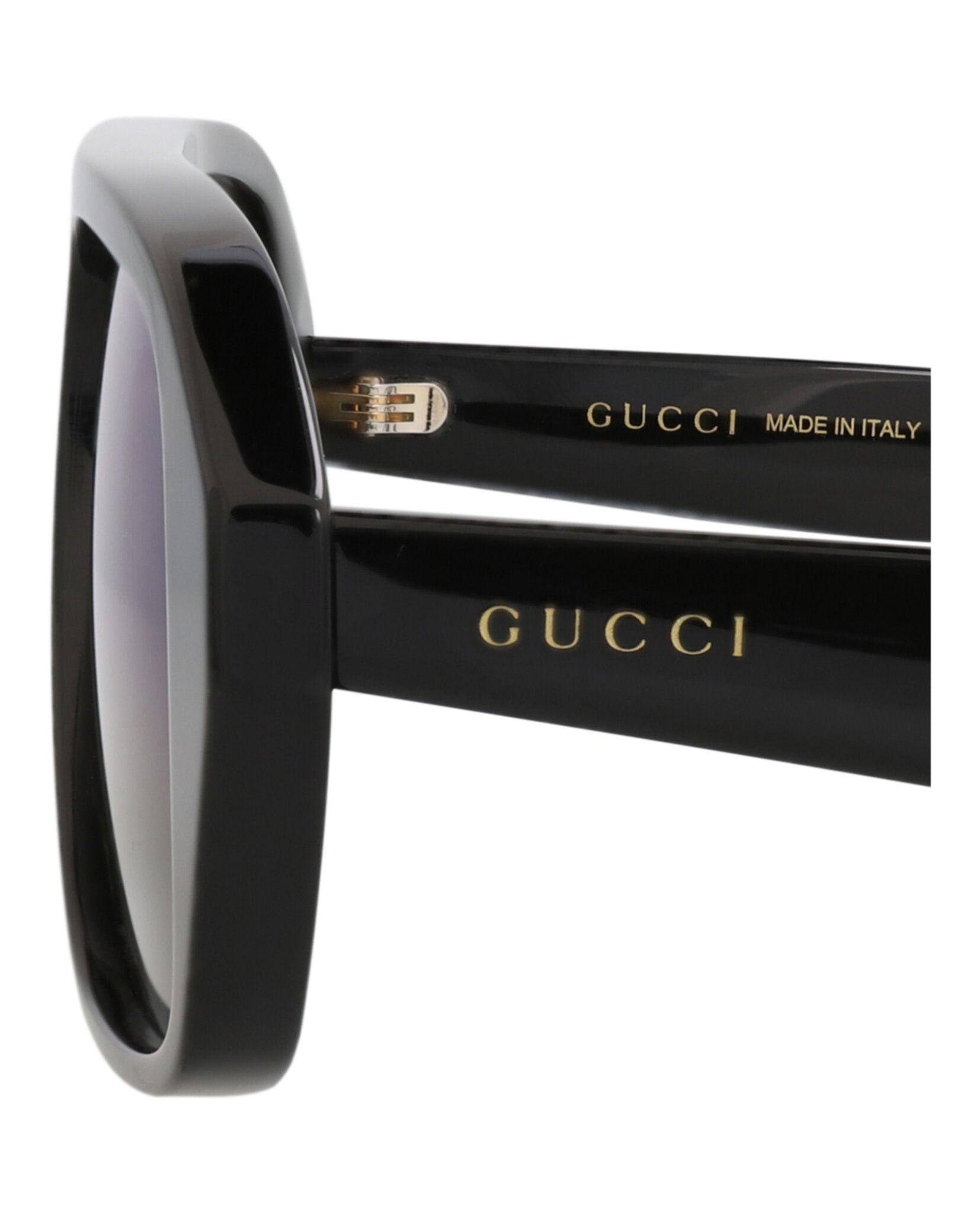 Gucci Gucci Mens Aviator Black Black Blue Fashion Designer Eyewear