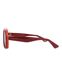 Gucci Gucci Mens Aviator Red Red Gold Fashion Designer Eyewear