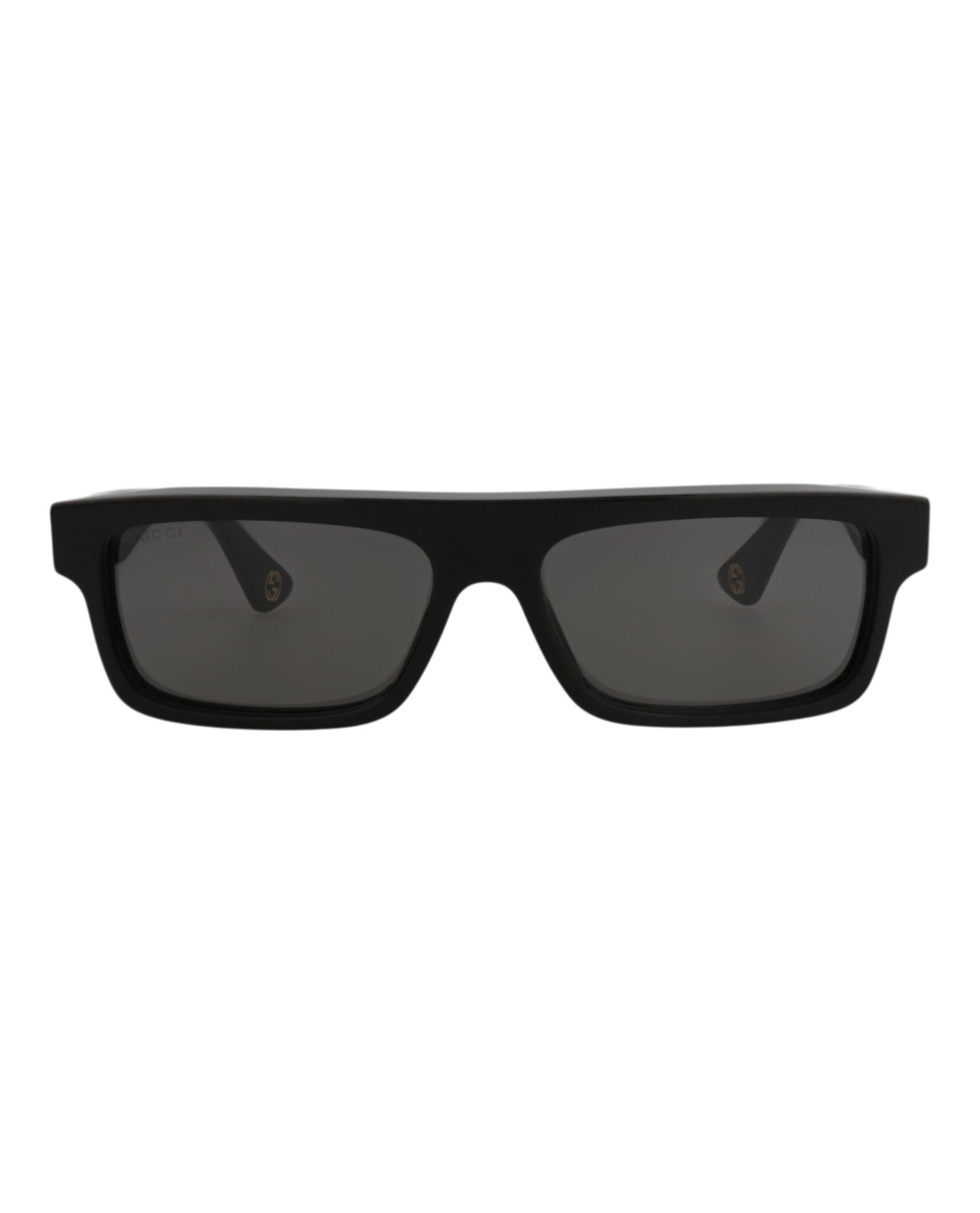 Gucci Mens Square/Rectangle Black Black Grey Fashion Designer Eyewear