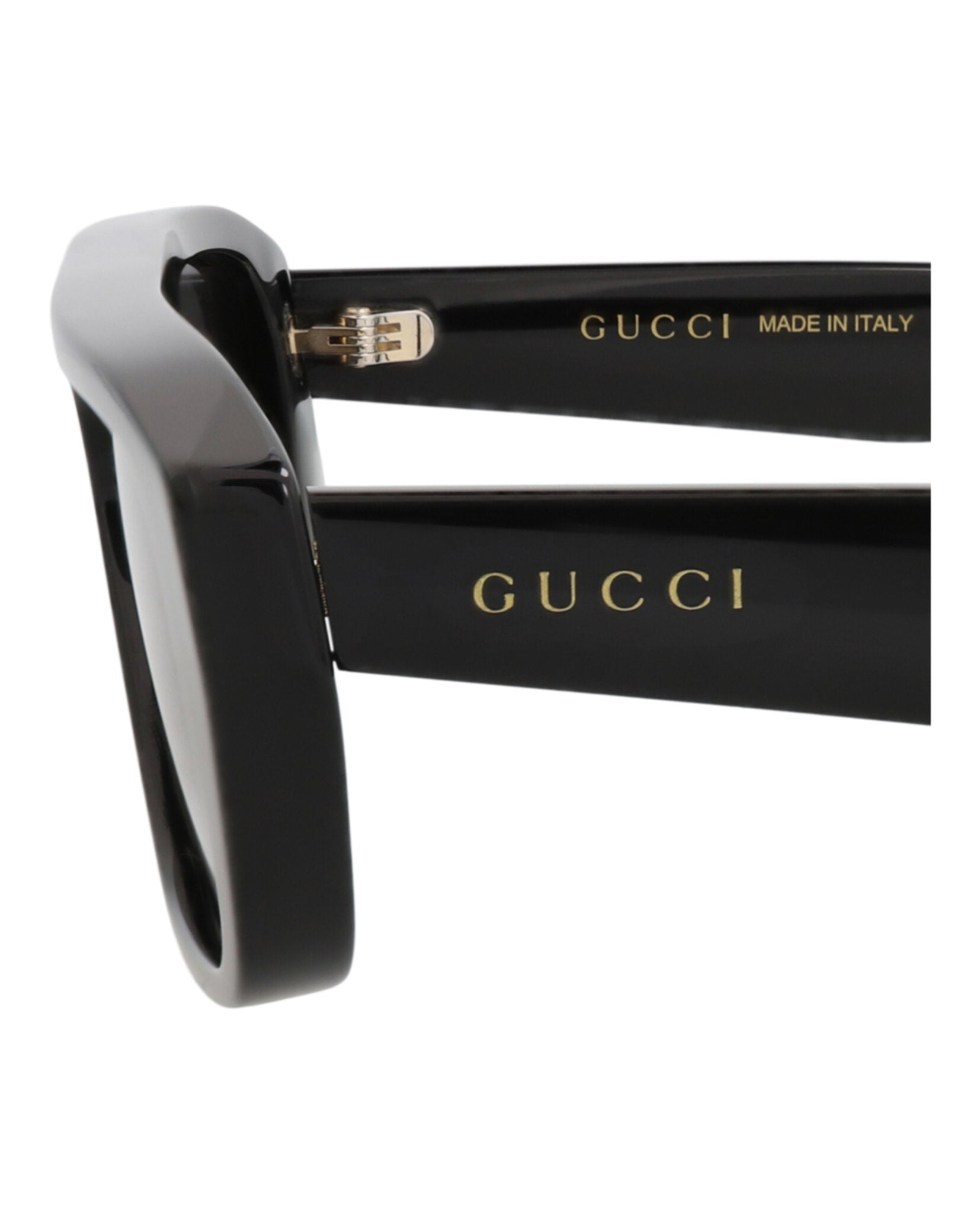 Gucci Gucci Mens Square/Rectangle Black Black Grey Fashion Designer Eyewear