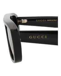 Gucci Gucci Mens Square/Rectangle Black Black Grey Fashion Designer Eyewear