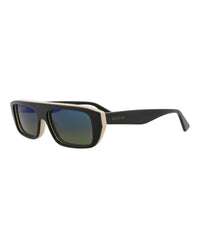 Gucci Gucci Mens Square/Rectangle Black Black Blue Fashion Designer Eyewear