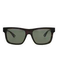 Gucci Gucci Mens Square/Rectangle Havana Havana Green Fashion Designer Eyewear