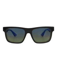 Gucci Mens Square/Rectangle Black Black Blue Fashion Designer Eyewear