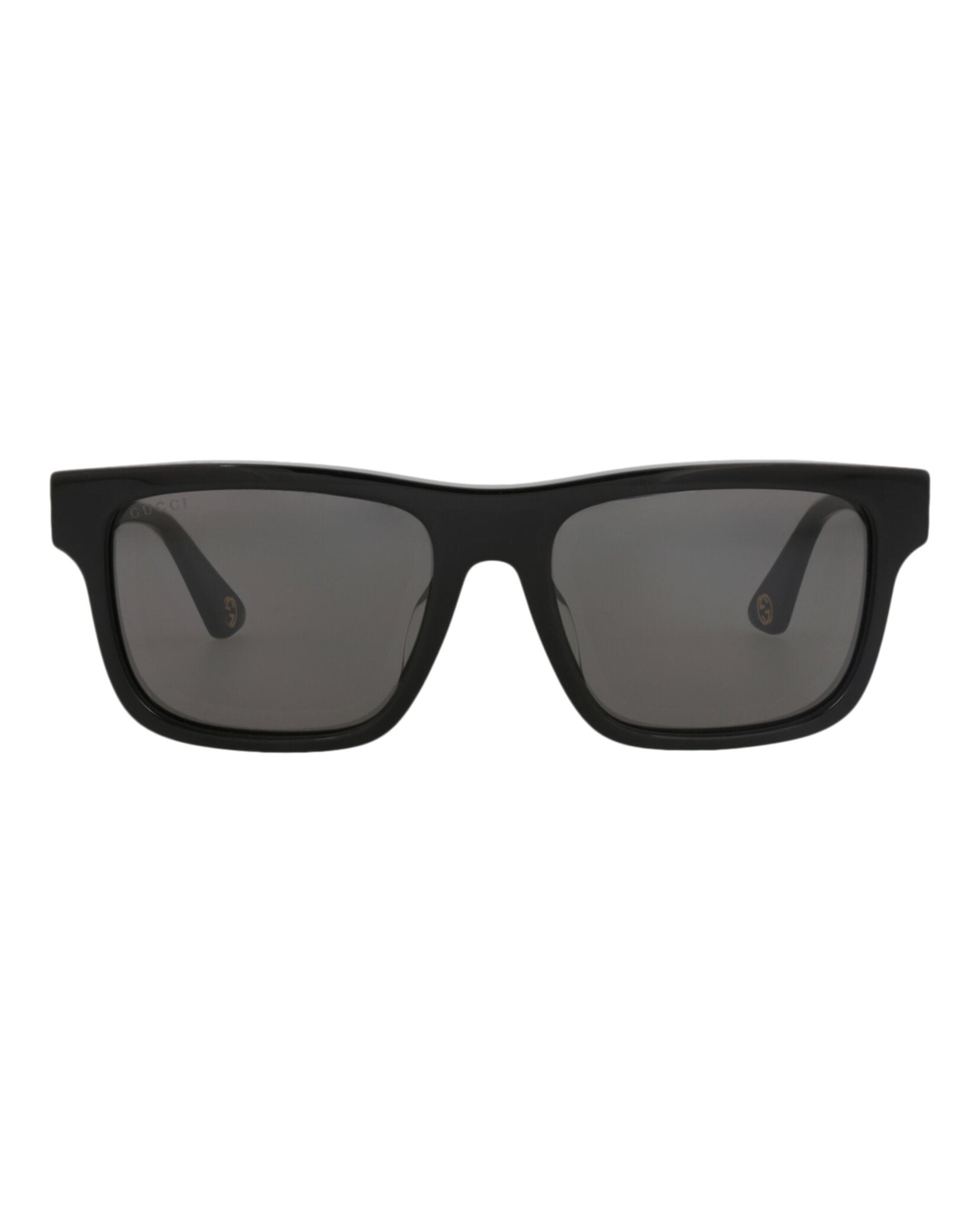 Gucci Gucci Mens Square/Rectangle Black Black Grey Fashion Designer Eyewear