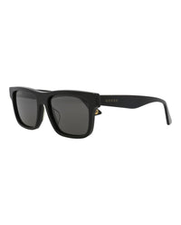Gucci Gucci Mens Square/Rectangle Black Black Grey Fashion Designer Eyewear