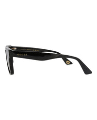 Gucci Gucci Mens Square/Rectangle Black Black Grey Fashion Designer Eyewear