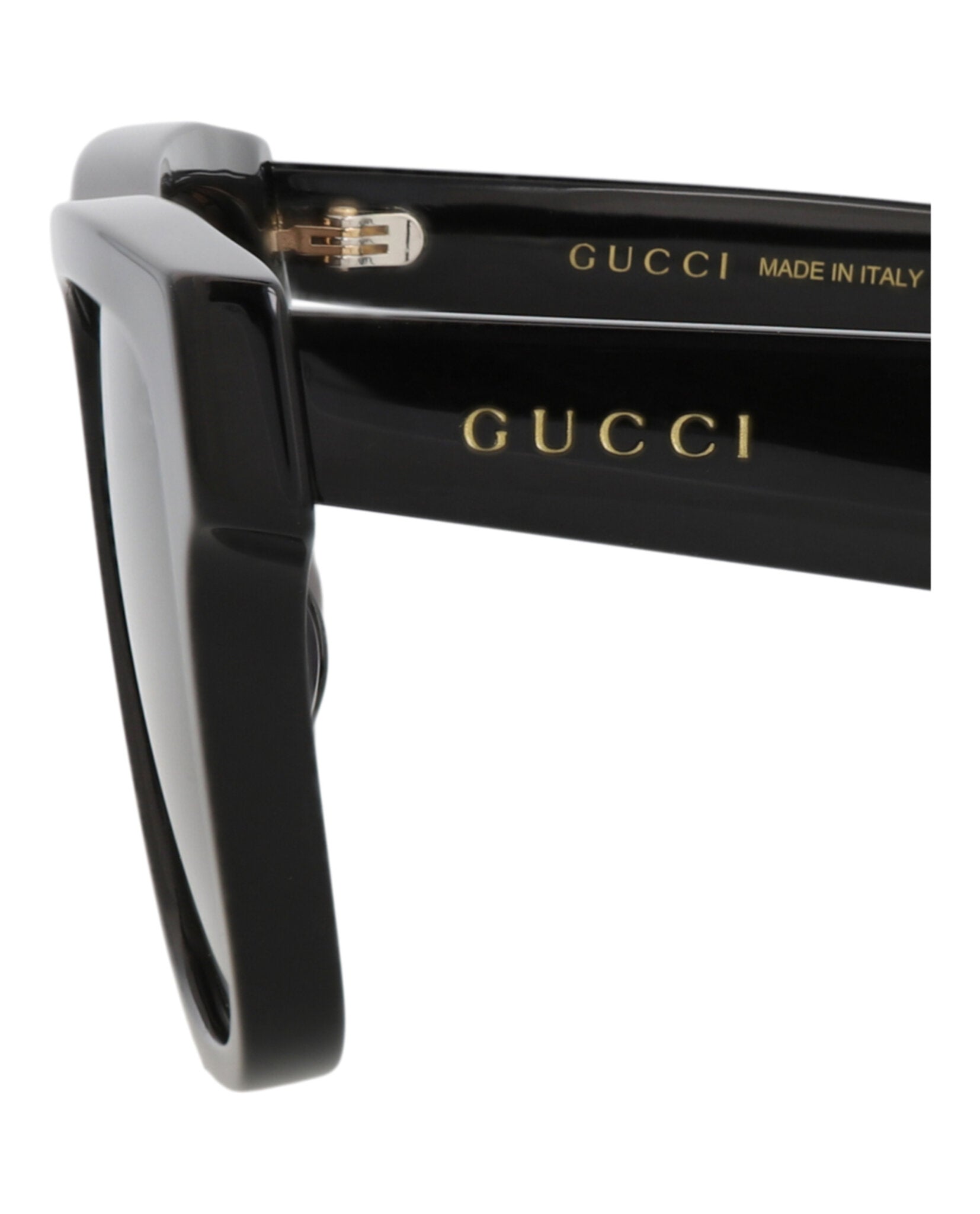 Gucci Gucci Mens Square/Rectangle Black Black Grey Fashion Designer Eyewear