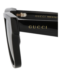 Gucci Gucci Mens Square/Rectangle Black Black Grey Fashion Designer Eyewear
