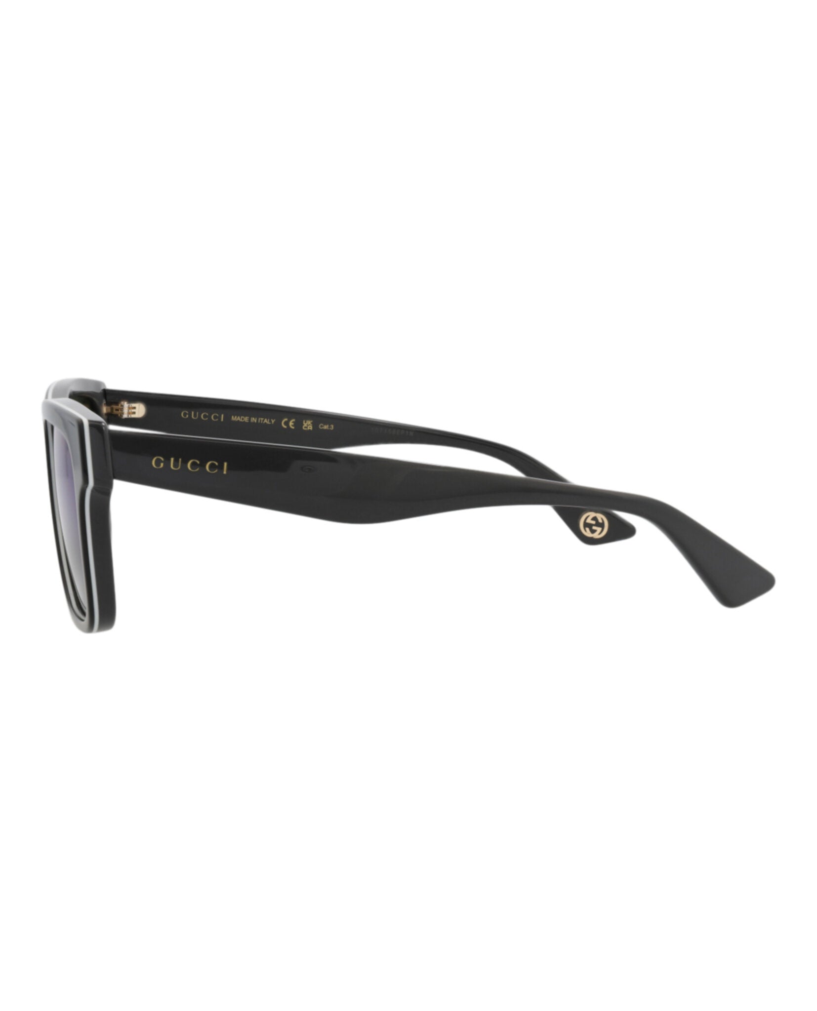 Gucci Mens Square/Rectangle Black Grey Blue Fashion Designer Eyewear