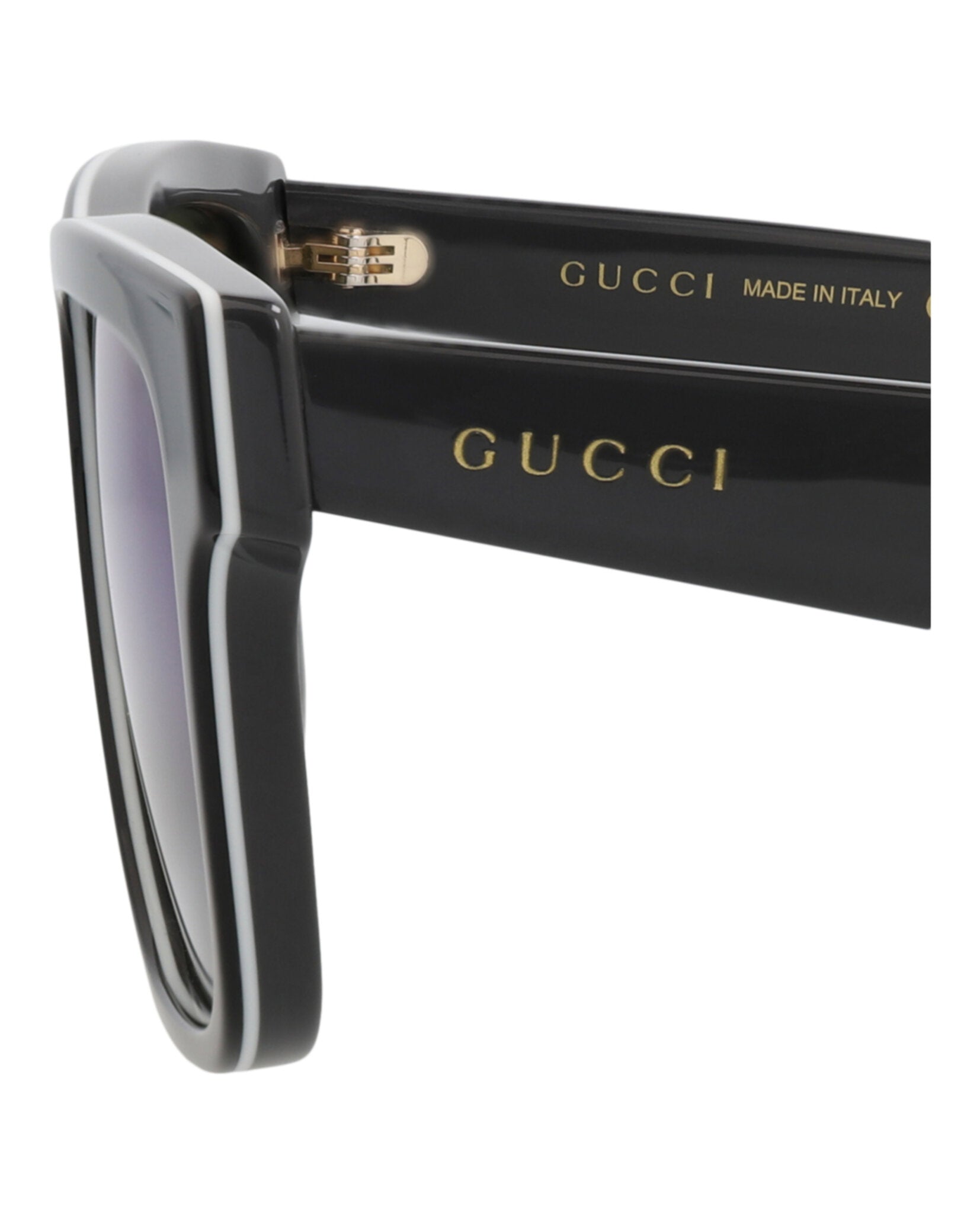 Gucci Mens Square/Rectangle Black Grey Blue Fashion Designer Eyewear