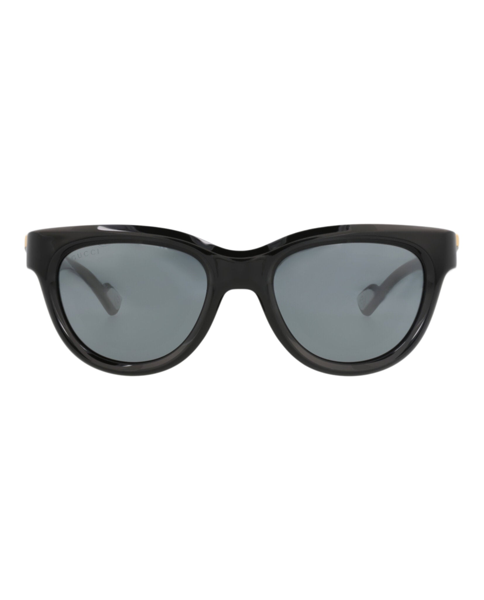 Gucci Mens Round/Oval Black Black Grey Fashion Designer Eyewear